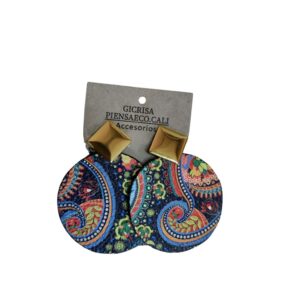 Aretes cuero colorido